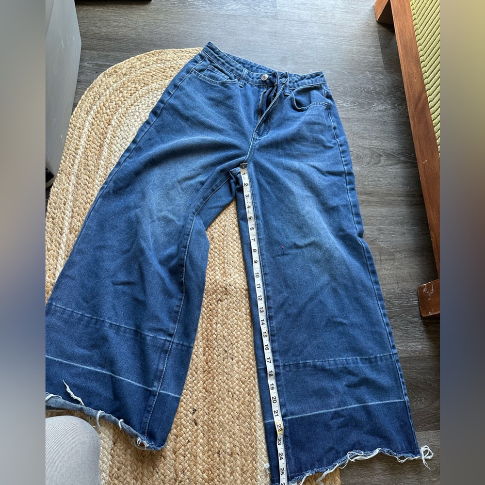 Classic Blue Women's Wide Leg Jeans